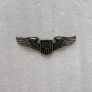 Private Pilot Wings Aviation Lapel Pin | Antique Silver-Plated | Aviator Collector Pin