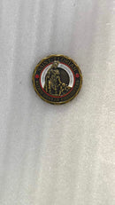 Saint Florian Patron Saint of Firefighters Antique Gold Lapel Pin