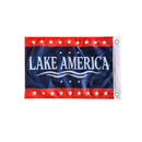 Lake America USA 2026 Collectors Item Double Sided Boat Flags 12x18 Inches Ships Within 15 Days