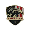 American Flag USA Eagle Shield Lapel Pins Expertly Embossed