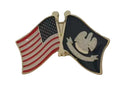 USA Louisiana Flag American State Pins Expertly Embossed