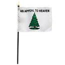 Pine Tree General Washington's 1775 1776 1777 Colonial American 12x18 Inch Early USA Stick 30" Wooden Staffs Cemetery American 250th Anniversary Flags An Appeal To Heaven