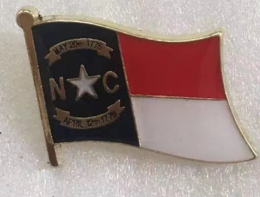 North Carolina Wavy Lapel Pin