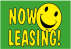 Now Leasing Smiley Green 3'X5' Flag ROUGH TEX® 100D