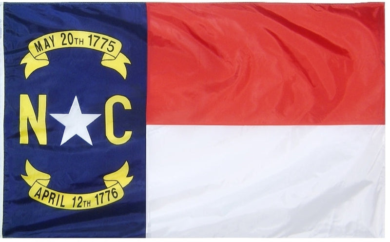North Carolina Official State Flag 3x5 210D Nylon USA NC American Government Specifications