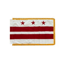 United States 56 Flags Set 3x5 Feet Cotton Gold Fringe Sleeve Premium Indoor Use One of Each American State & all Six U.S.A. Territories