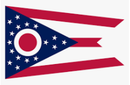 Ohio 3'x5' 100% Organic Hemp Embroidered & Sewn Gift Boxed Flag