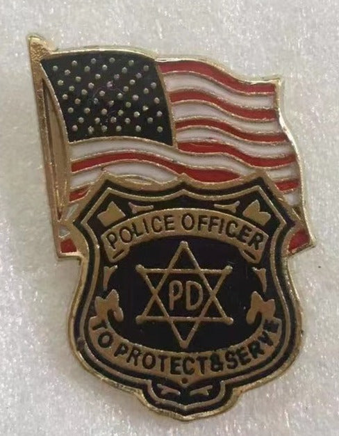 US Police Officer Lapel Pin