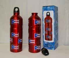 Puerto Rico Aluminum Water Bottle