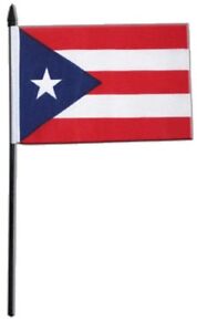 Puerto Rico 4"x6" Desk Stick Flag Rough Tex®