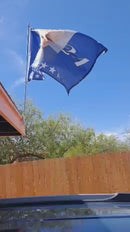 Trump 2024 Mugshot Blue 3'X5' Flag ROUGH TEX® 100D MAGA