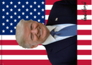 President Trump Portrait With Sleeve 3'X5' Flag Rough Tex® 100D (Not Mugshot) Official US American 45th President