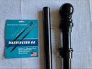 5' Foot Black Wooden Flag Pole with Brass Screw Joint & Ball Top
