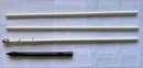 10' Foot White Aluminum Flag Pole Kit Premium & Ground Spike