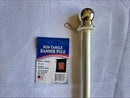 5' Foot Aluminum Flag Pole with Ball Top Premium