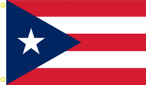 Puerto Rico Dark Blue 4'X6' Flag Rough Tex® 150D Nylon