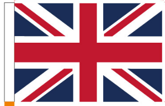 United Kingdom 12"x18" Stick Flag ROUGH TEX® 100D 30" Wooden Staff UK