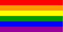 Rainbow 12"x18" Embroidered Flag ROUGH TEX® 210D Oxford Nylon