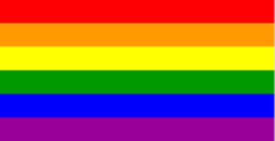 Rainbow 12"x18" Embroidered Flag ROUGH TEX® 210D Oxford Nylon