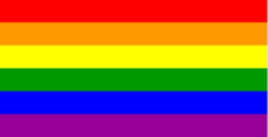 Rainbow 12"x18" Embroidered Flag ROUGH TEX® 210D Oxford Nylon