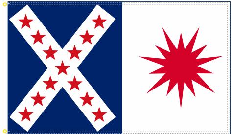 Virginia Rappahannock Cavalry 3'X5' Flag ROUGH TEX® 100D