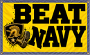 Beat Navy Custom Made Double Sided Banner 3x5 Feet 2 Brass Grommets on Canvas Header Allow 3 Weeks Production
