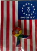 LGBT Rainbow Ribbon Lapel Pins 12 Pack