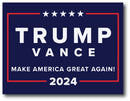 Trump Vance Blue 2024 12"x18" Garden Flag ROUGH TEX® 100D In Stock Double Sided Fabric Yard Signs GOP