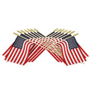 USA 4"x6" American Stick Flags Twelve Pack
