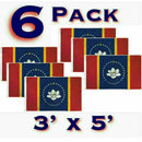 Six Pack Mississippi Magnolia 3x5 State Flags