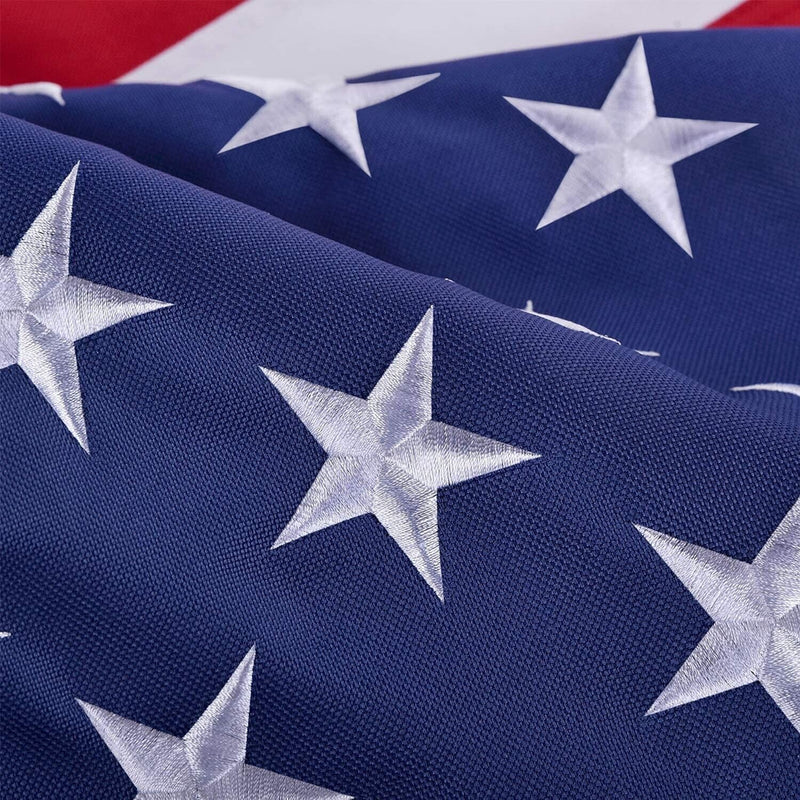 American Flags Wholesale USA Embroidered Stars Sewn Stripes Brass Grommets Spring Sale