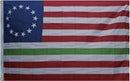 George Washington Irish Green Stripe Betsy Ross 3x5 Flags