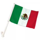 Mexico 12"x18" Car Flag ROUGH TEX® Knit Double Sided