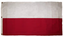 Poland 5'x9.5' Embroidered Flag ROUGH TEX® Cotton