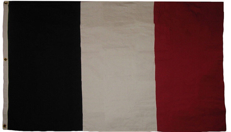 France 5'x9.5' Embroidered Flag ROUGH TEX® Cotton