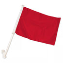 Red Solid 12"x18" Car Flag ROUGH TEX® Knit Double Sided