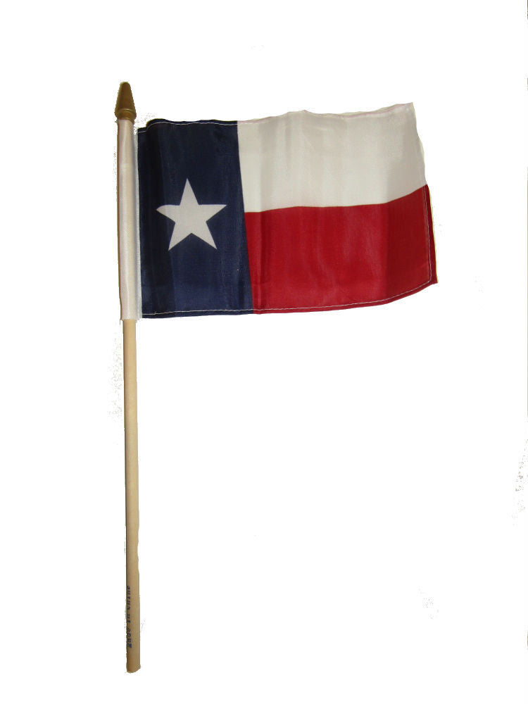 Texas Vintage 12"x18" Stick Flag ROUGH TEX® 100D 30" Wooden Staff