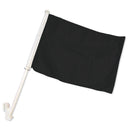 Black 12"x18" Car Flag ROUGH TEX® Knit Double Sided