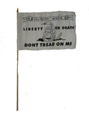 Culpeper Liberty or Death Original 12"x18" Stick Flag ROUGH TEX® 100D 30" Wooden Stick
