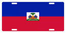 Haiti Flag Auto Tag License Plate Aluminum Embossed