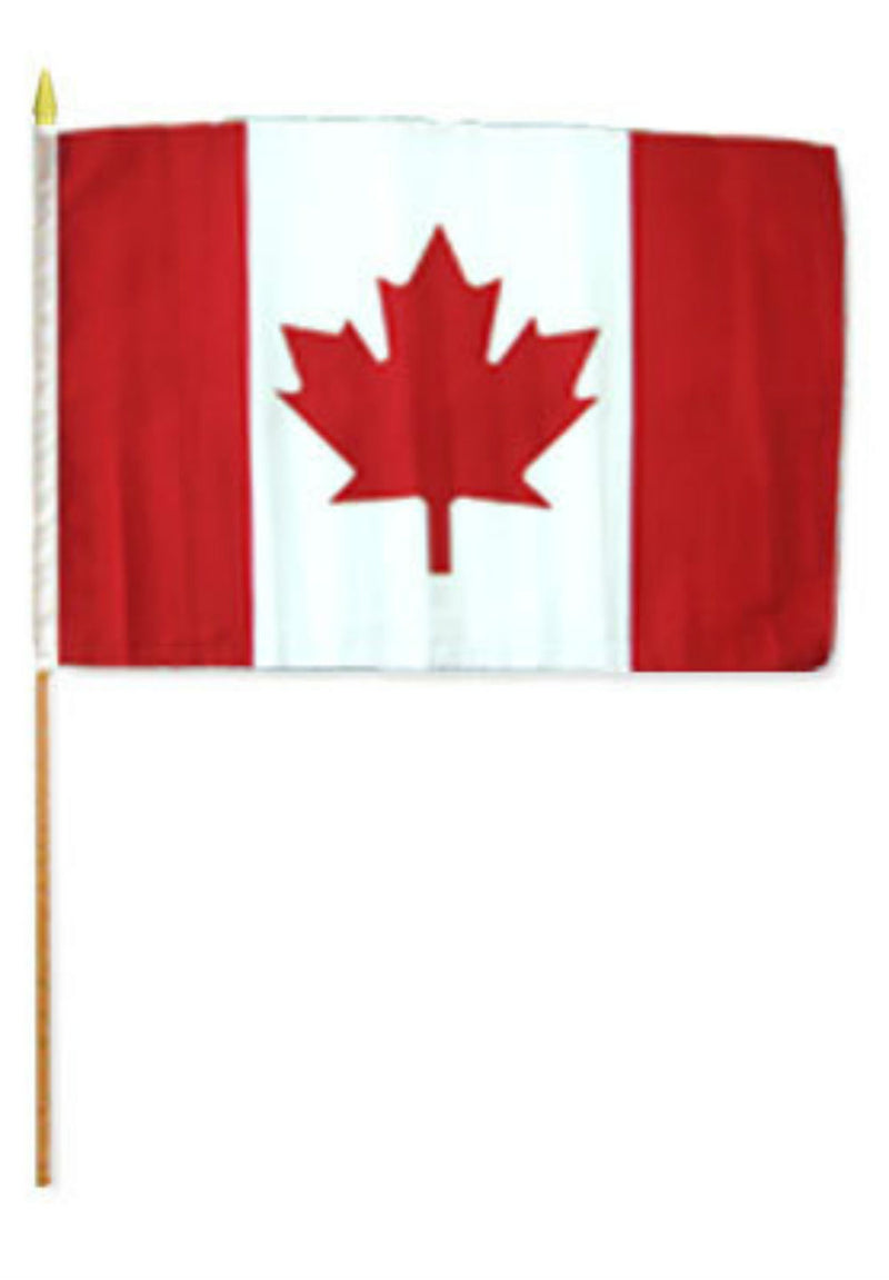 Canada 12"x18" Flag ROUGH TEX® 68D Stick Flag