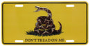 Gadsden Live Rattle Snake Embossed License Plate