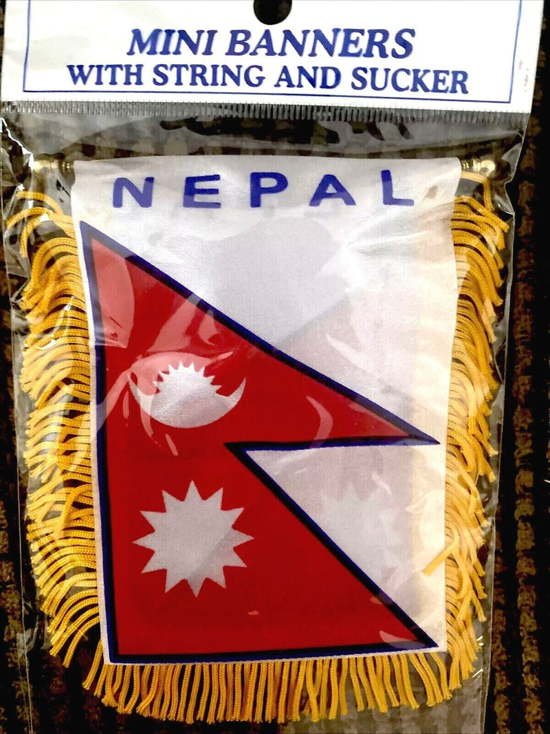 Nepal Flag Mini Banner