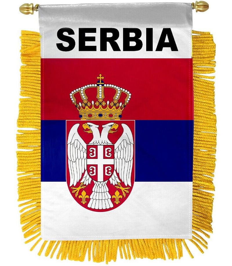 Serbia Flag Mini Banner