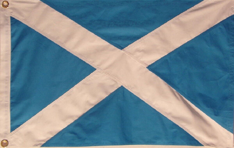 Scotland Cross 5'x9.5' Embroidered Flag ROUGH TEX® Cotton