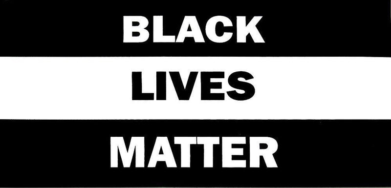 Black Lives Matter White Bar 2'x3' Flag ROUGH TEX® Double Sided
