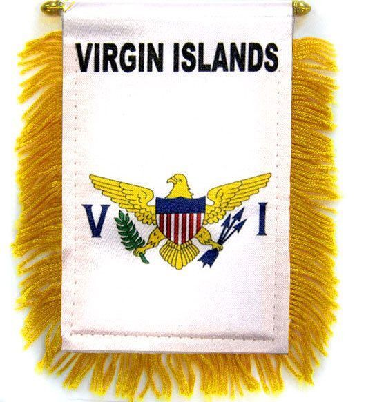 US Virgin Islands Flag Mini Banner