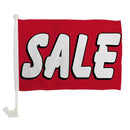 Sale Red 12"x18" Car Flag ROUGH TEX® Knit Double Sided