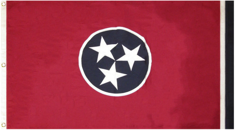 Tennessee 5'x9.5' Embroidered Flag ROUGH TEX® Cotton