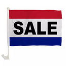 Sale Red White & Blue Pro American 12"x18" Car Flag ROUGH TEX® Knit Double Sided